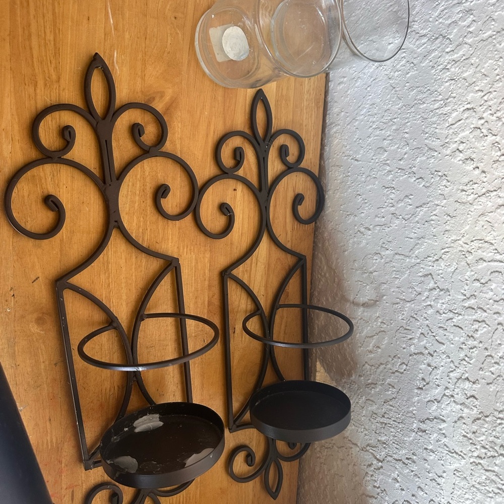 Black Metal Wall Sconces